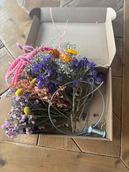 DIY Flower Hoop Workshop für Zuhause