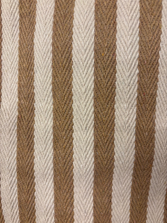 Strandtasche/Shopper aus Baumwolle Natur mit Streifensand