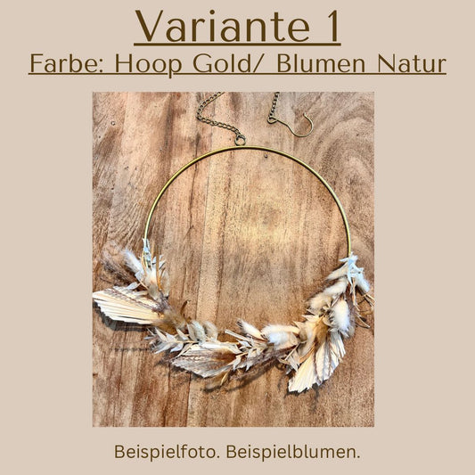 DIY Flower Hoop für Zuhause