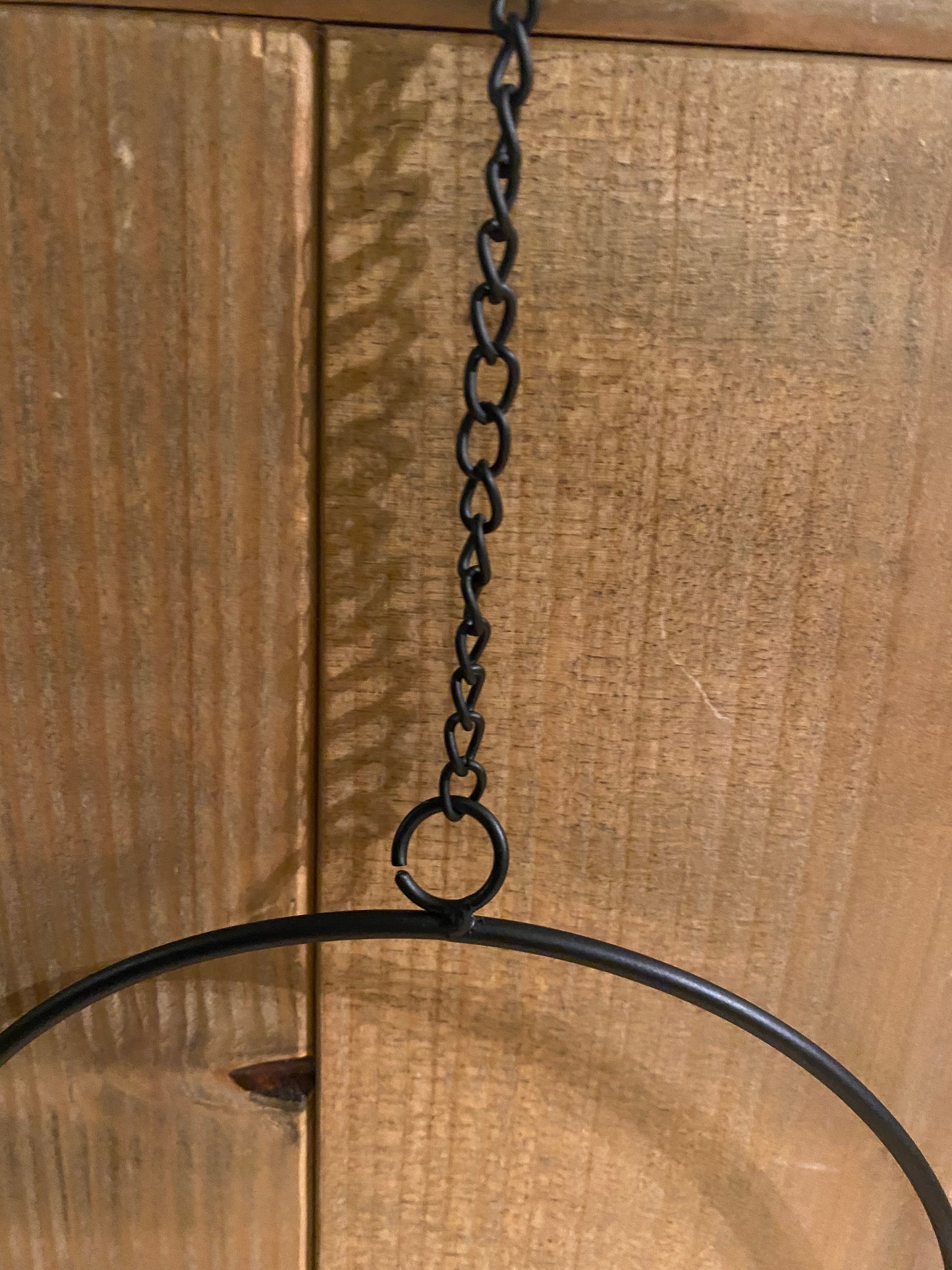 Dekoanhänger Rumba Reifen Hoop Schwarz Matt 30 cm