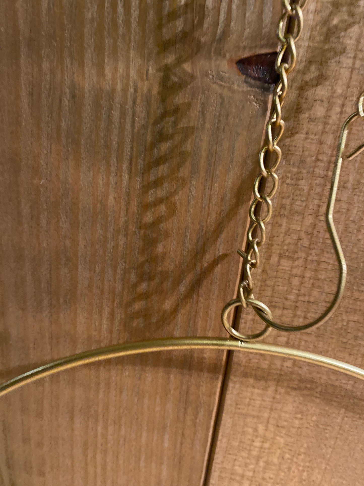 Dekoanhänger Rumba Reifen Hoop Gold Matt 20 cm