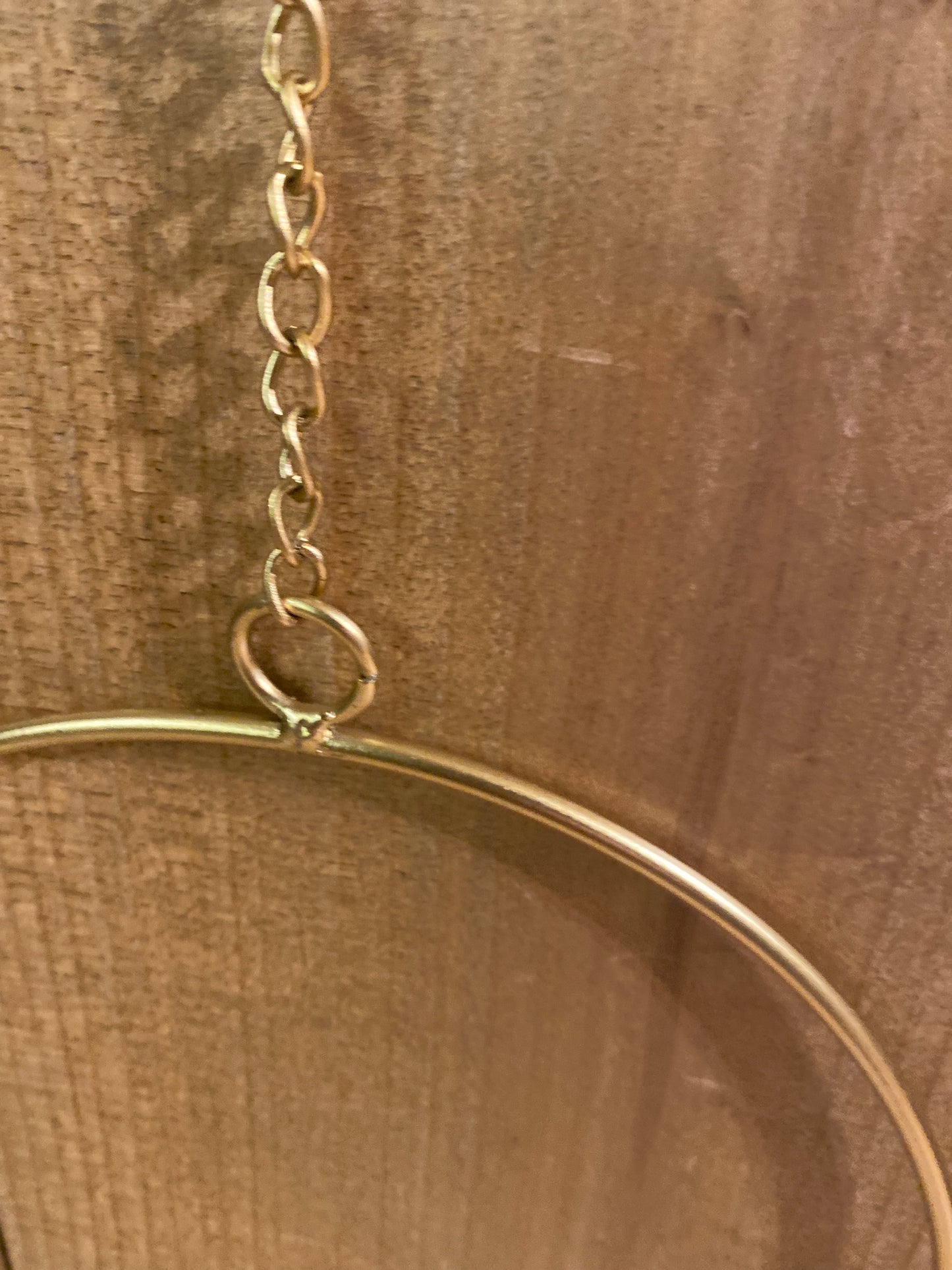 Dekoanhänger Rumba Reifen Hoop Gold Matt 30 cm