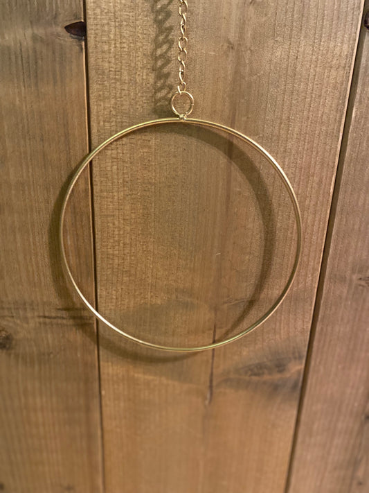 Dekoanhänger Rumba Reifen Hoop Gold Matt 20 cm