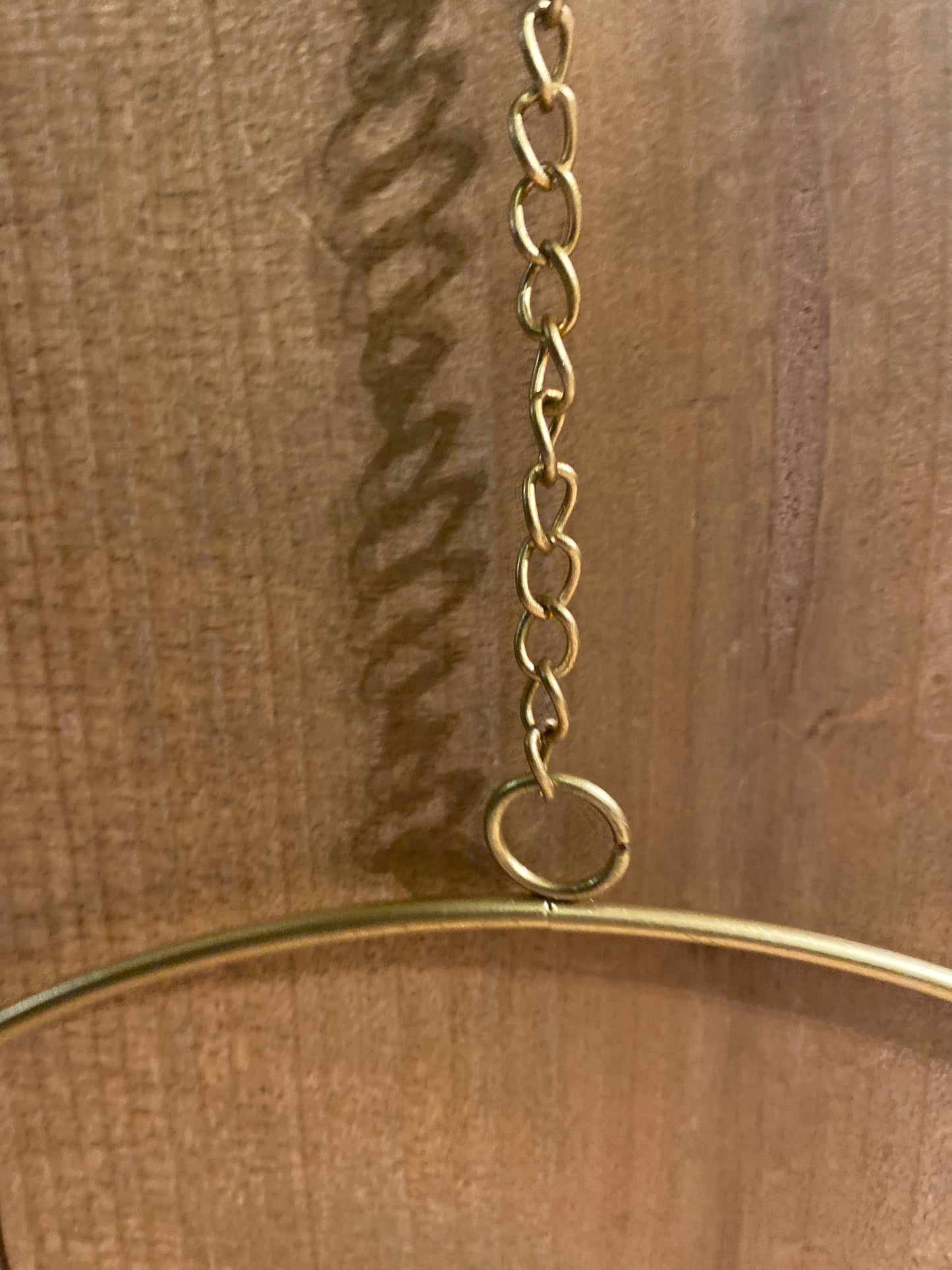 Dekoanhänger Rumba Reifen Hoop Gold Matt 20 cm