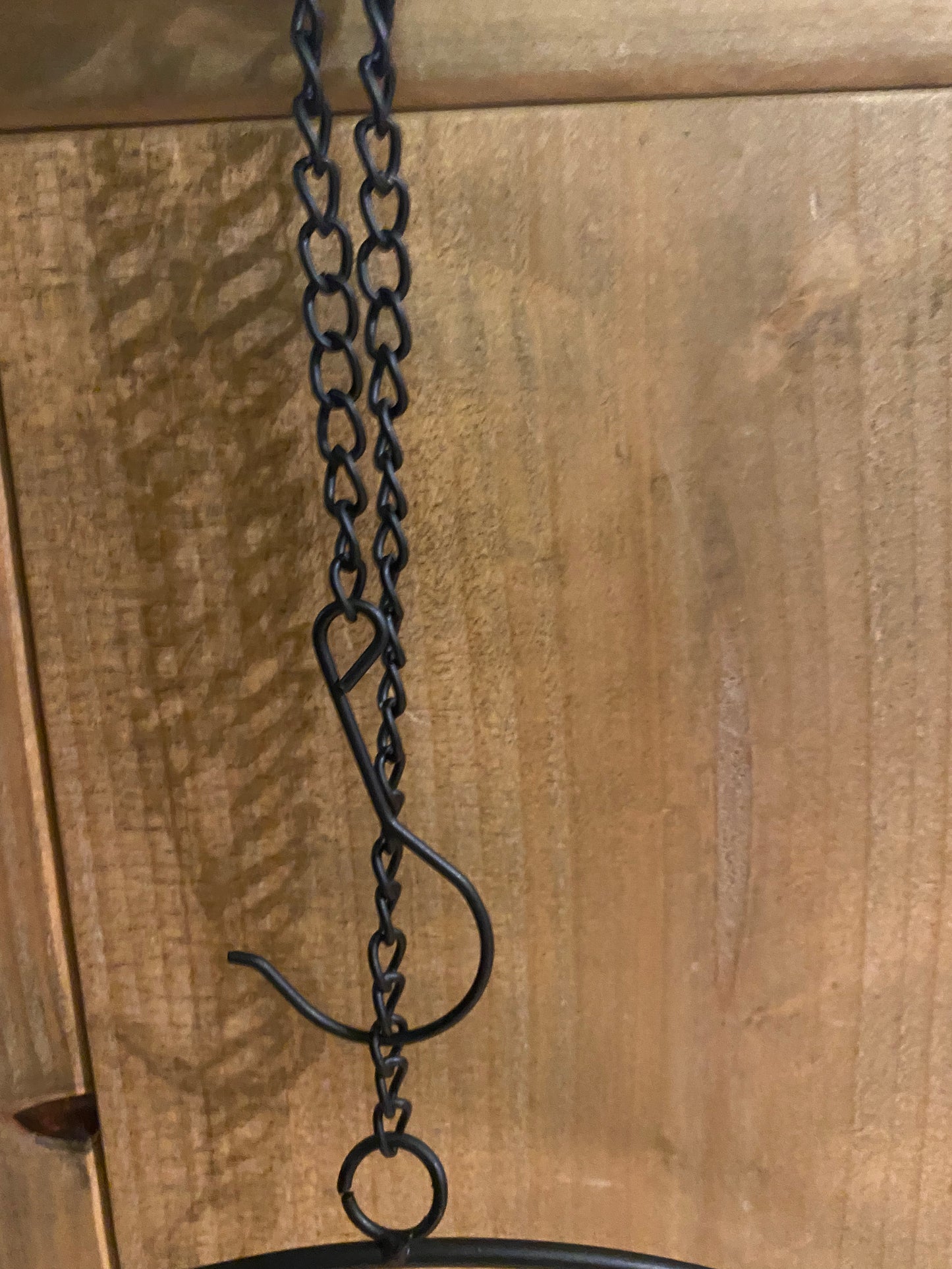Dekoanhänger Rumba Reifen Hoop Schwarz Matt 30 cm