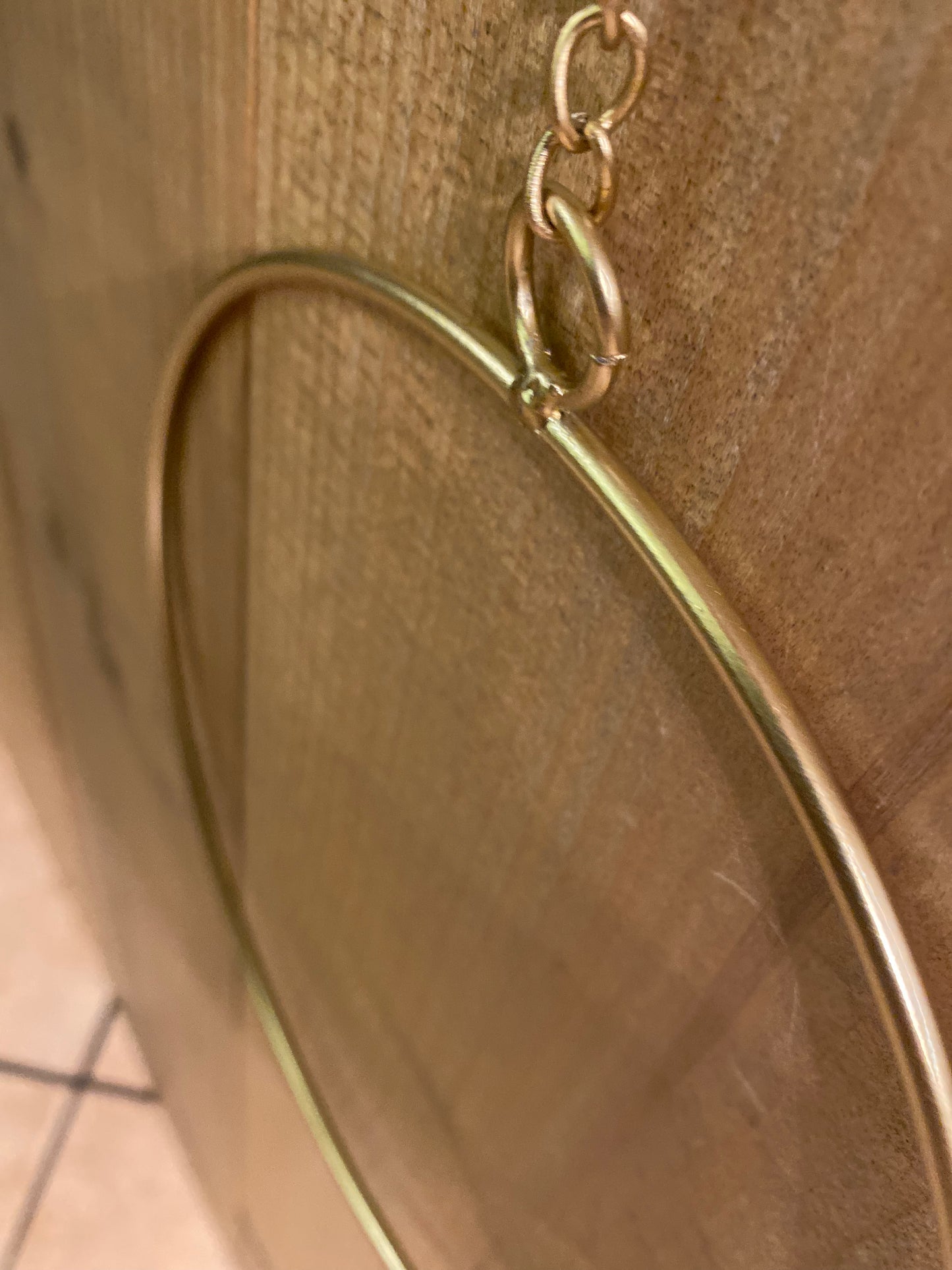 Dekoanhänger Rumba Reifen Hoop Gold Matt 30 cm