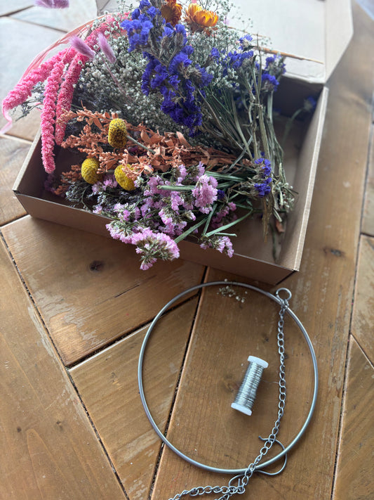 DIY Flower Hoop Workshop für Zuhause
