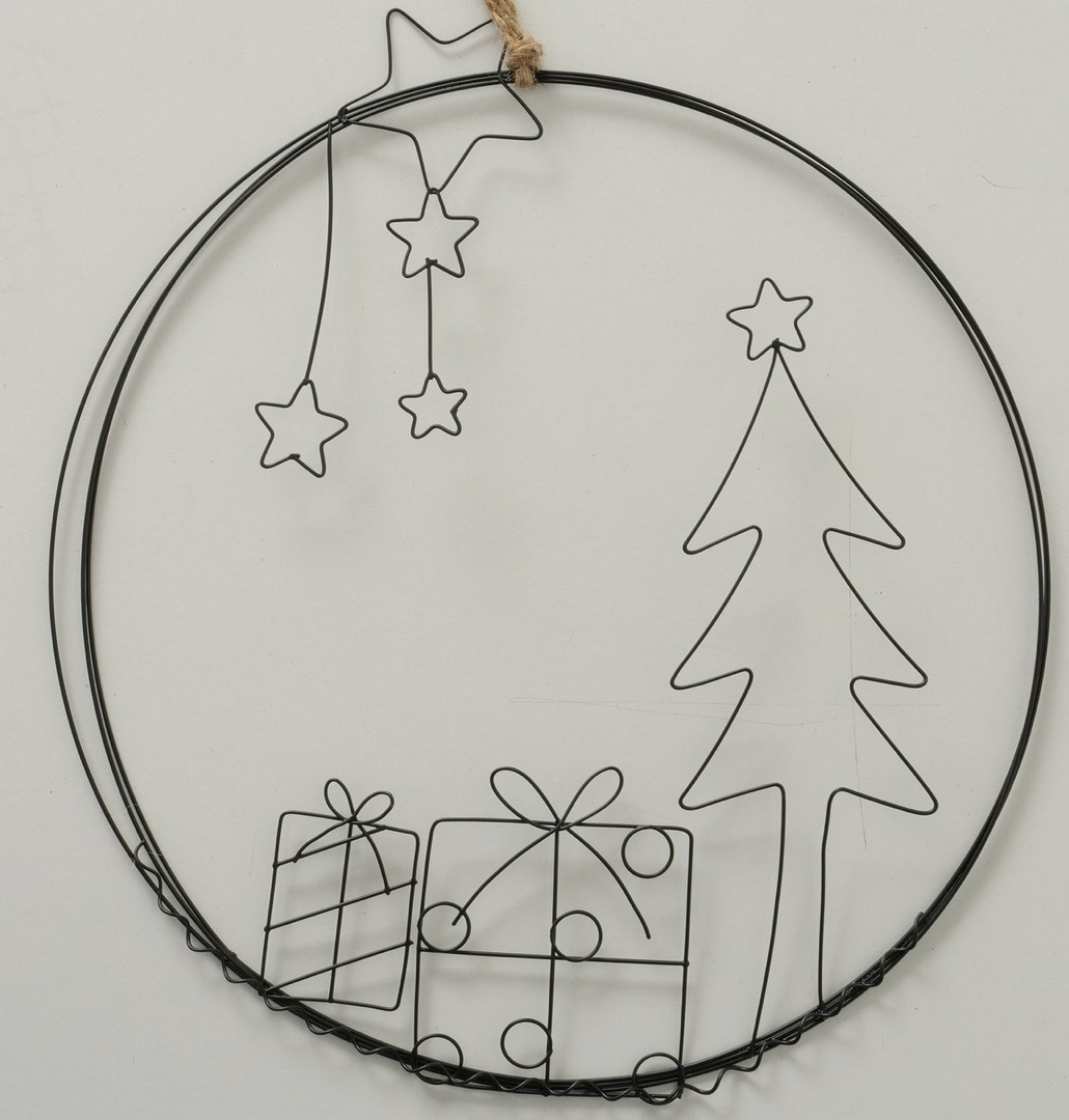 Dekoanhänger Weihnachten Elch/Haus/Baum/Geschenk 30 cm