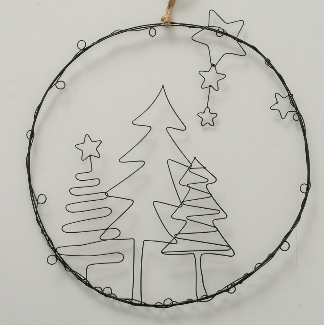 Dekoanhänger Weihnachten Elch/Haus/Baum/Geschenk 30 cm