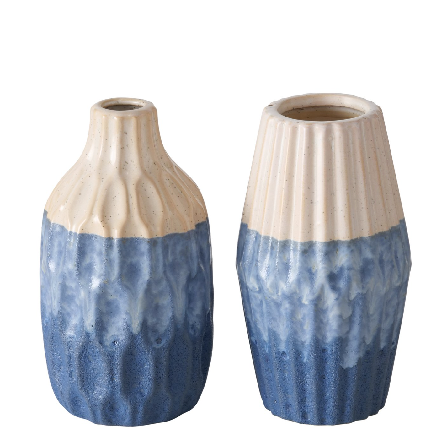 SALE Vase Irma creme/blau  H21cm