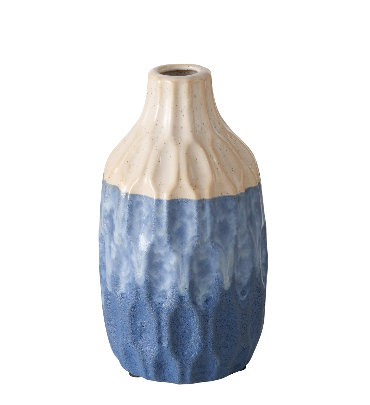 SALE Vase Irma creme/blau  H21cm