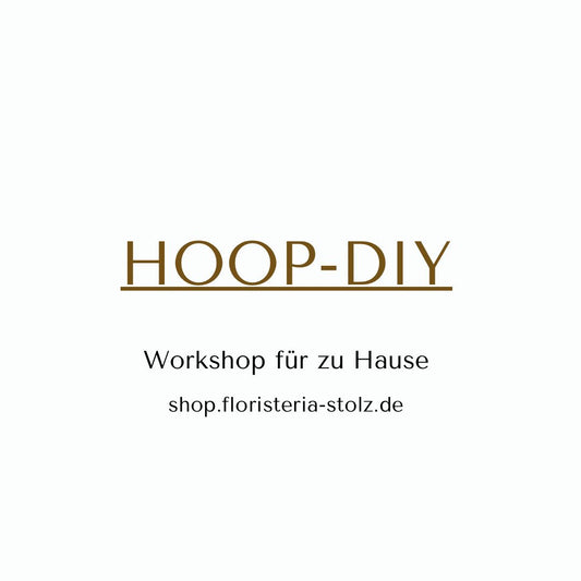 DIY Flower Hoop für Zuhause