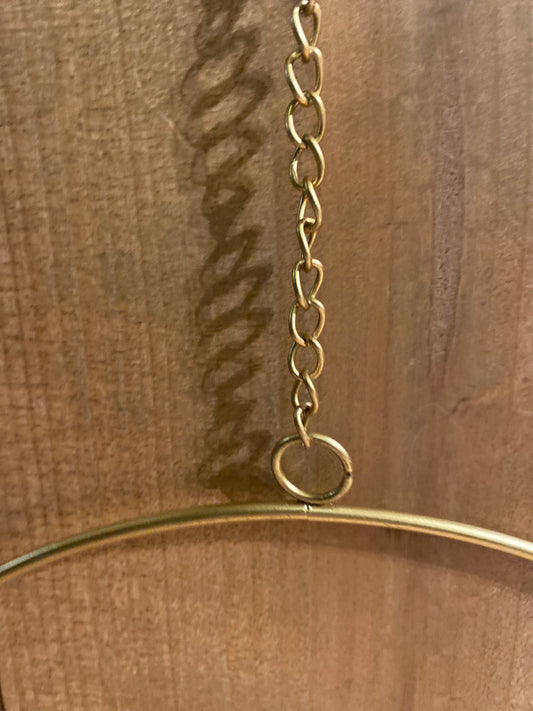 Dekoanhänger Rumba Reifen Hoop Gold Matt 20 cm
